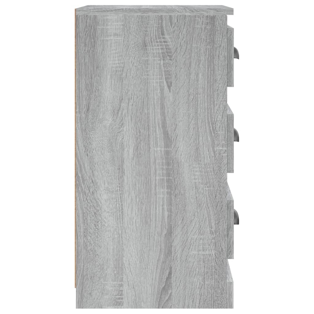 VidaXL Dressoir 36x35,5x67,5 cm bewerkt hout grijs sonoma eikenkleurig