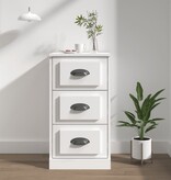 VidaXL Dressoir 36x35,5x67,5 cm bewerkt hout wit
