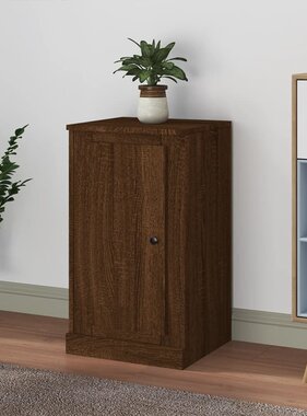 VidaXL Dressoir 37,5x35,5x67,5 cm bewerkt hout bruineikenkleurig