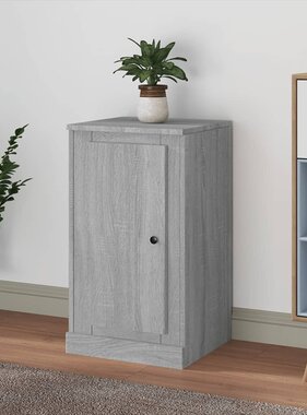 VidaXL Dressoir 37,5x35,5x67,5 cm bewerkt hout grijs sonoma eikenkleur
