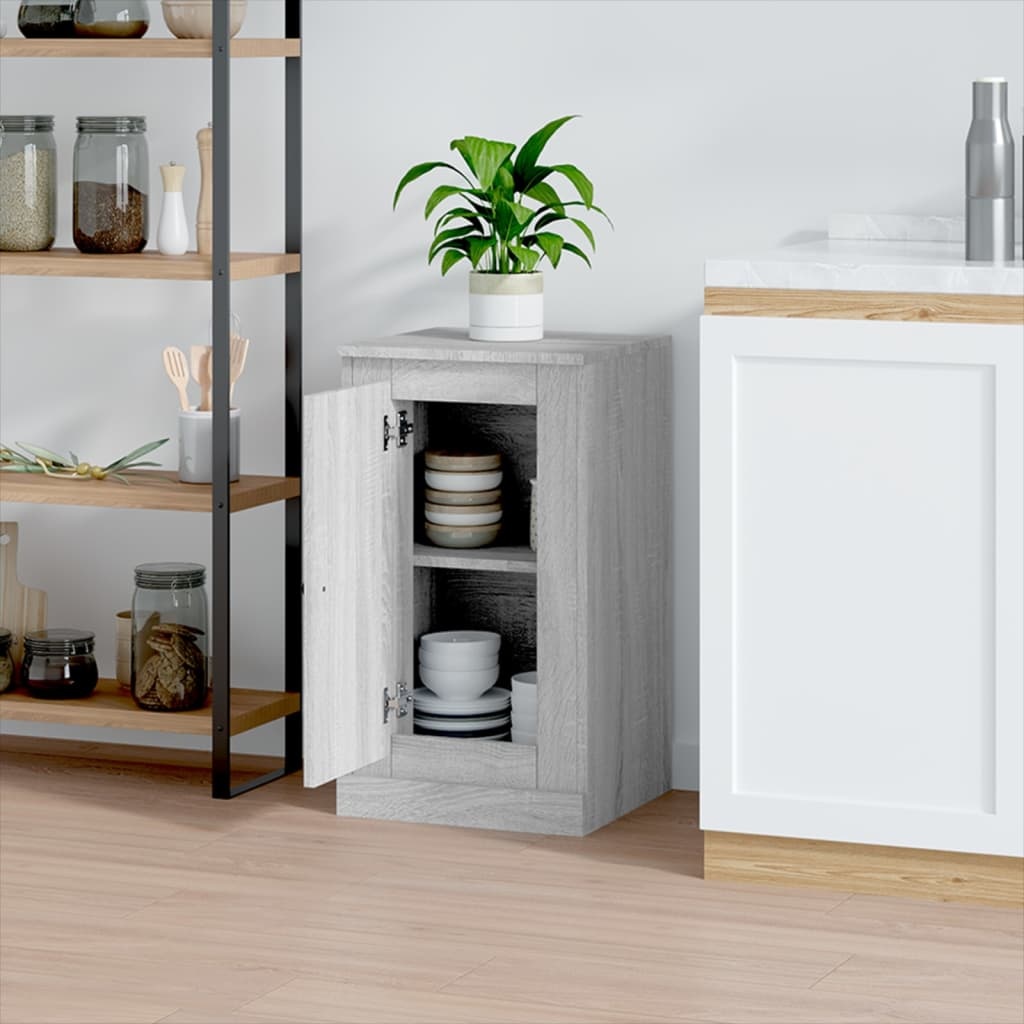 VidaXL Dressoir 37,5x35,5x67,5 cm bewerkt hout grijs sonoma eikenkleur