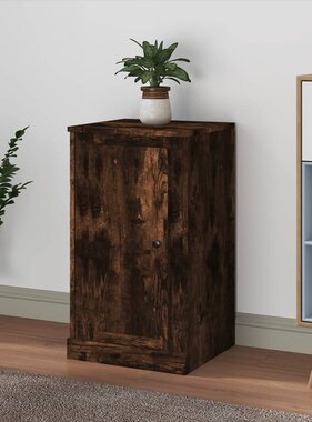 VidaXL Dressoir 37,5x35,5x67,5 cm bewerkt hout gerookt eikenkleurig