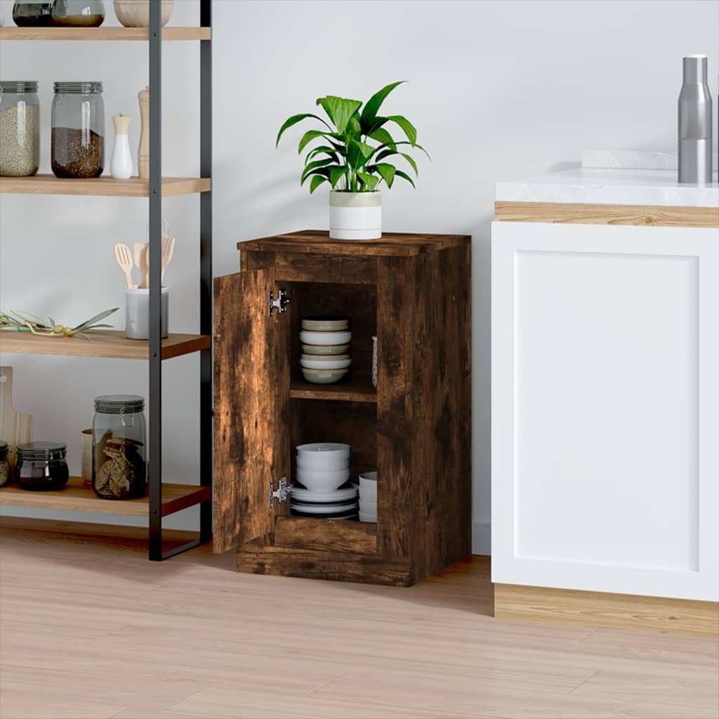 VidaXL Dressoir 37,5x35,5x67,5 cm bewerkt hout gerookt eikenkleurig