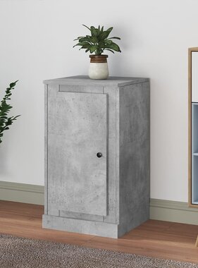 VidaXL Dressoir 37,5x35,5x67,5 cm bewerkt hout betongrijs