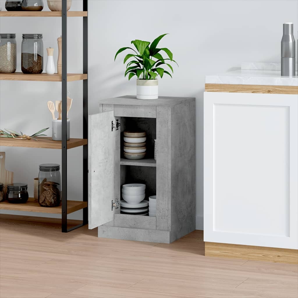 VidaXL Dressoir 37,5x35,5x67,5 cm bewerkt hout betongrijs