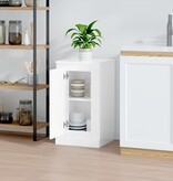 VidaXL Dressoir 37,5x35,5x67,5 cm bewerkt hout hoogglans wit