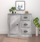 VidaXL Dressoir 70x35,5x67,5 cm bewerkt hout betongrijs