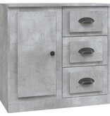 VidaXL Dressoir 70x35,5x67,5 cm bewerkt hout betongrijs