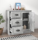 VidaXL Dressoir 70x35,5x67,5 cm bewerkt hout betongrijs