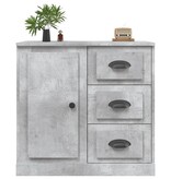 VidaXL Dressoir 70x35,5x67,5 cm bewerkt hout betongrijs