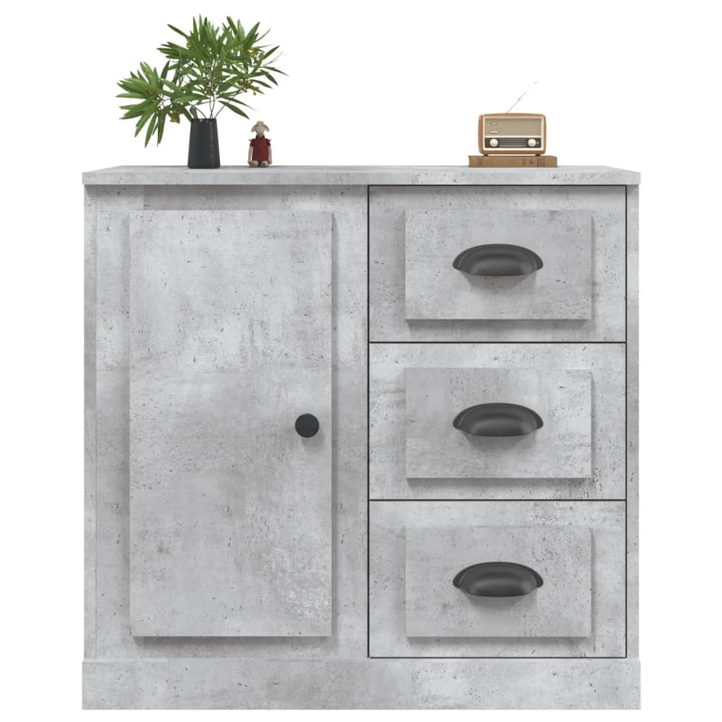 VidaXL Dressoir 70x35,5x67,5 cm bewerkt hout betongrijs