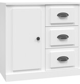 Dressoir 70x35,5x67,5 cm bewerkt hout wit