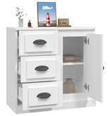 Dressoir 70x35,5x67,5 cm bewerkt hout wit