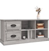 Tv-meubel 102x35,5x47,5 cm bewerkt hout grijs sonoma eikenkleur