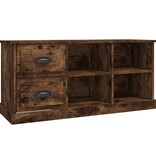 Tv-meubel 102x35,5x47,5 cm bewerkt hout gerookt eikenkleurig