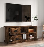 Tv-meubel 102x35,5x47,5 cm bewerkt hout gerookt eikenkleurig