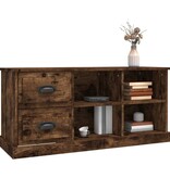 Tv-meubel 102x35,5x47,5 cm bewerkt hout gerookt eikenkleurig