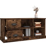 Tv-meubel 102x35,5x47,5 cm bewerkt hout gerookt eikenkleurig
