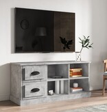 Tv-meubel 102x35,5x47,5 cm bewerkt hout betongrijs