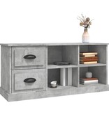Tv-meubel 102x35,5x47,5 cm bewerkt hout betongrijs