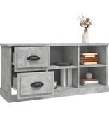 Tv-meubel 102x35,5x47,5 cm bewerkt hout betongrijs