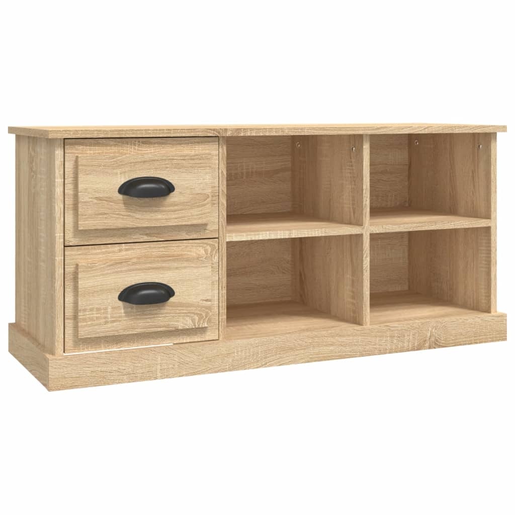 VidaXL Tv-meubel 102x35,5x47,5 cm bewerkt hout sonoma eikenkleurig