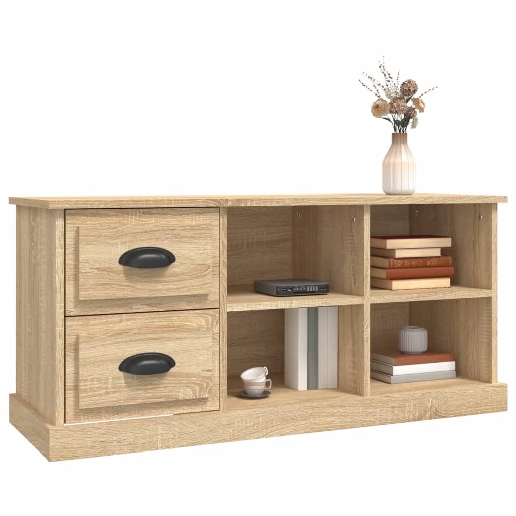VidaXL Tv-meubel 102x35,5x47,5 cm bewerkt hout sonoma eikenkleurig