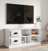 VidaXL Tv-meubel 102x35,5x47,5 cm bewerkt hout hoogglans wit