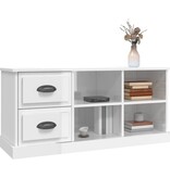 VidaXL Tv-meubel 102x35,5x47,5 cm bewerkt hout hoogglans wit