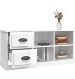 VidaXL Tv-meubel 102x35,5x47,5 cm bewerkt hout hoogglans wit