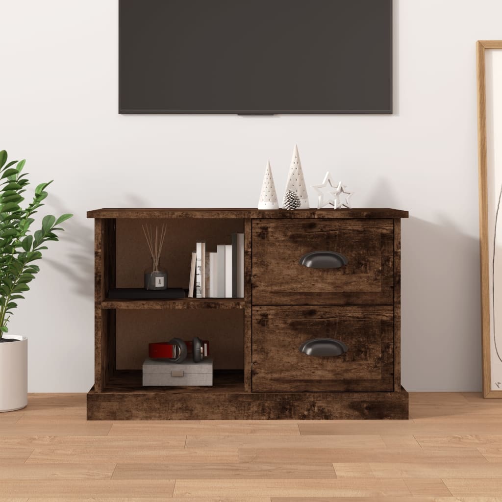VidaXL Tv-meubel 73x35,5x47,5 cm bewerkt hout gerookt eikenkleurig