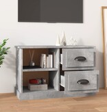 VidaXL Tv-meubel 73x35,5x47,5 cm bewerkt hout betongrijs