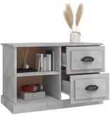 VidaXL Tv-meubel 73x35,5x47,5 cm bewerkt hout betongrijs