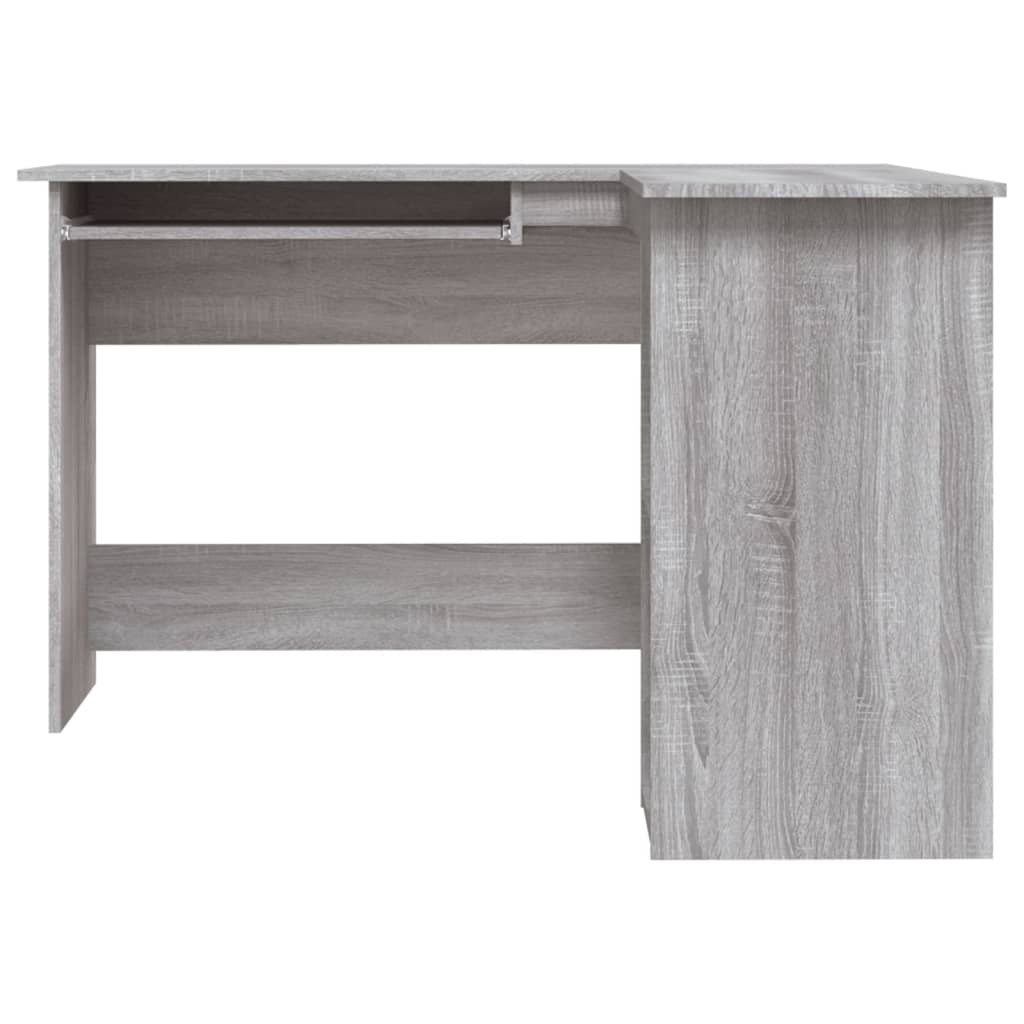VidaXL Hoekbureau 120x140x75 cm bewerkt hout grijs sonoma eikenkleurig