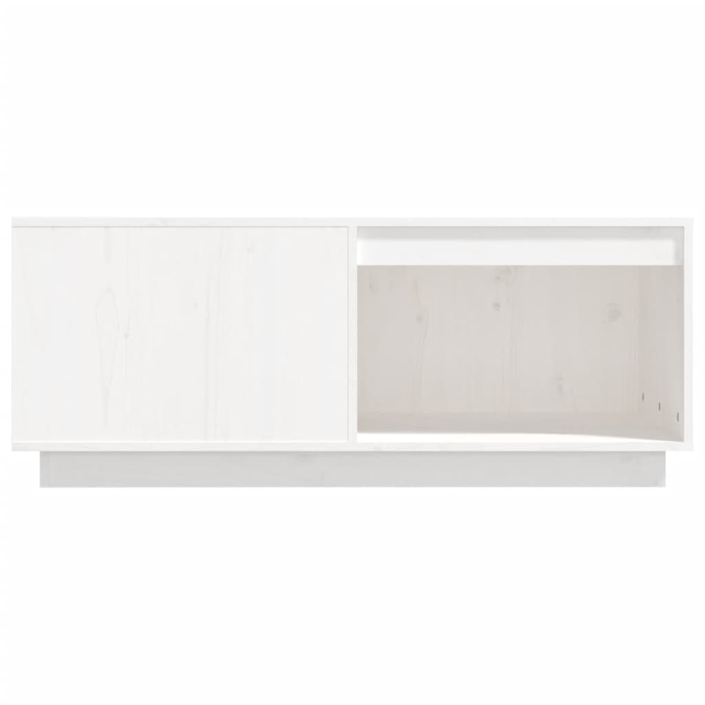VidaXL Salontafel 100x101x40,5 cm massief grenenhout wit