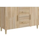 VidaXL Dressoir 100x36x60 cm bewerkt hout sonoma eikenkleurig