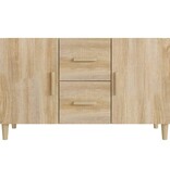 VidaXL Dressoir 100x36x60 cm bewerkt hout sonoma eikenkleurig