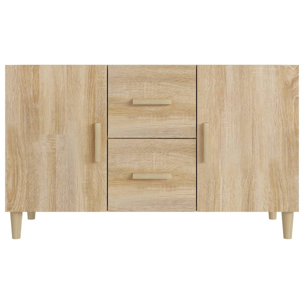 VidaXL Dressoir 100x36x60 cm bewerkt hout sonoma eikenkleurig
