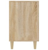VidaXL Dressoir 100x36x60 cm bewerkt hout sonoma eikenkleurig