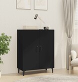 VidaXL Dressoir 70x34x90 cm bewerkt hout zwart