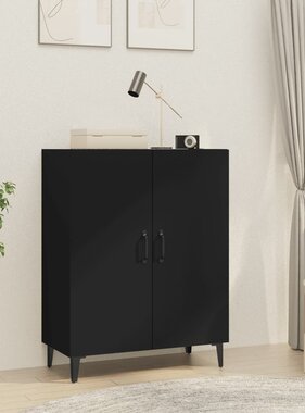 VidaXL Dressoir 70x34x90 cm bewerkt hout zwart