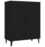 VidaXL Dressoir 70x34x90 cm bewerkt hout zwart