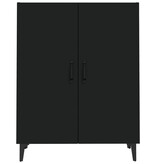 VidaXL Dressoir 70x34x90 cm bewerkt hout zwart