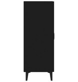 VidaXL Dressoir 70x34x90 cm bewerkt hout zwart