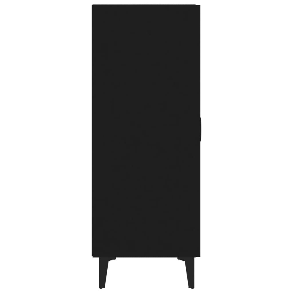 VidaXL Dressoir 70x34x90 cm bewerkt hout zwart