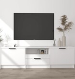 vidaXL Tv-meubel 140x35x40 cm bewerkt hout wit