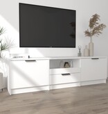vidaXL Tv-meubel 140x35x40 cm bewerkt hout wit