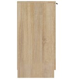 vidaXL Schoenenkast 59x35x70 cm bewerkt hout sonoma eikenkleurig