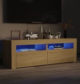 VidaXL Tv-meubel met LED-verlichting 120x35x40cm sonoma eikenkleurig