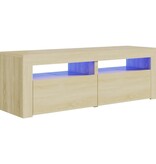 VidaXL Tv-meubel met LED-verlichting 120x35x40cm sonoma eikenkleurig